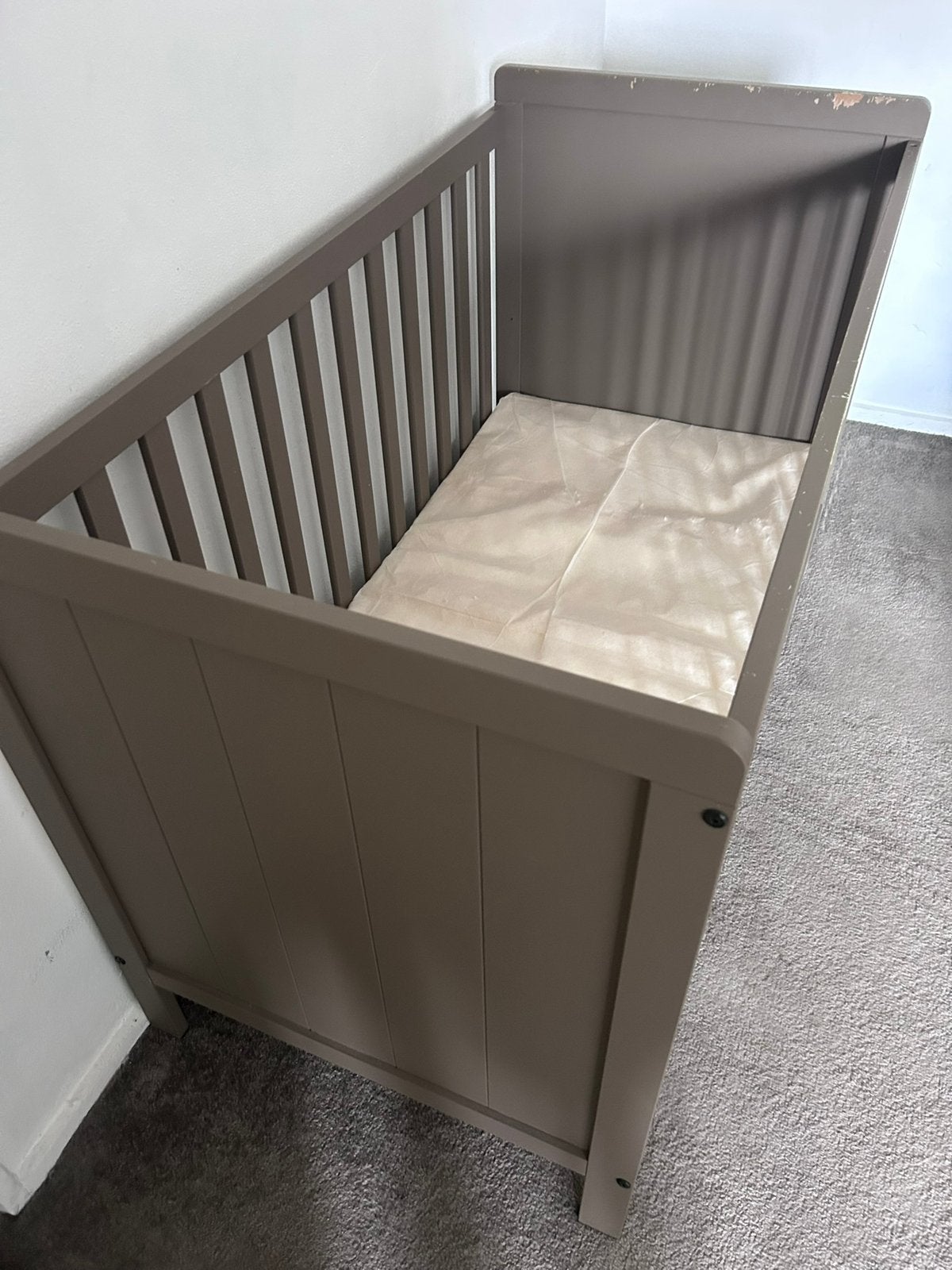 Europe Baby Ralph II Babybed Chestnut 60 x 120 cm, Ophalen of Verzenden, Zo goed als nieuw, Ledikant