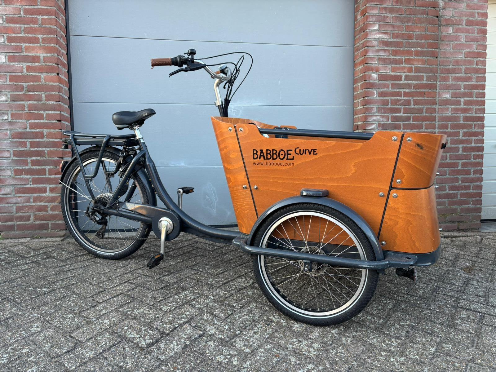 Babboe Curve-E Elektrische Bakfiets, 4 kinderen of meer, Gebruikt, Elektrisch, Schijfrem