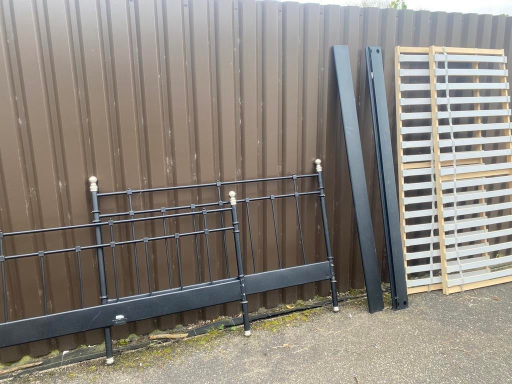 Bed 160 x 200, Ophalen, Gebruikt, Zwart, Tweepersoons