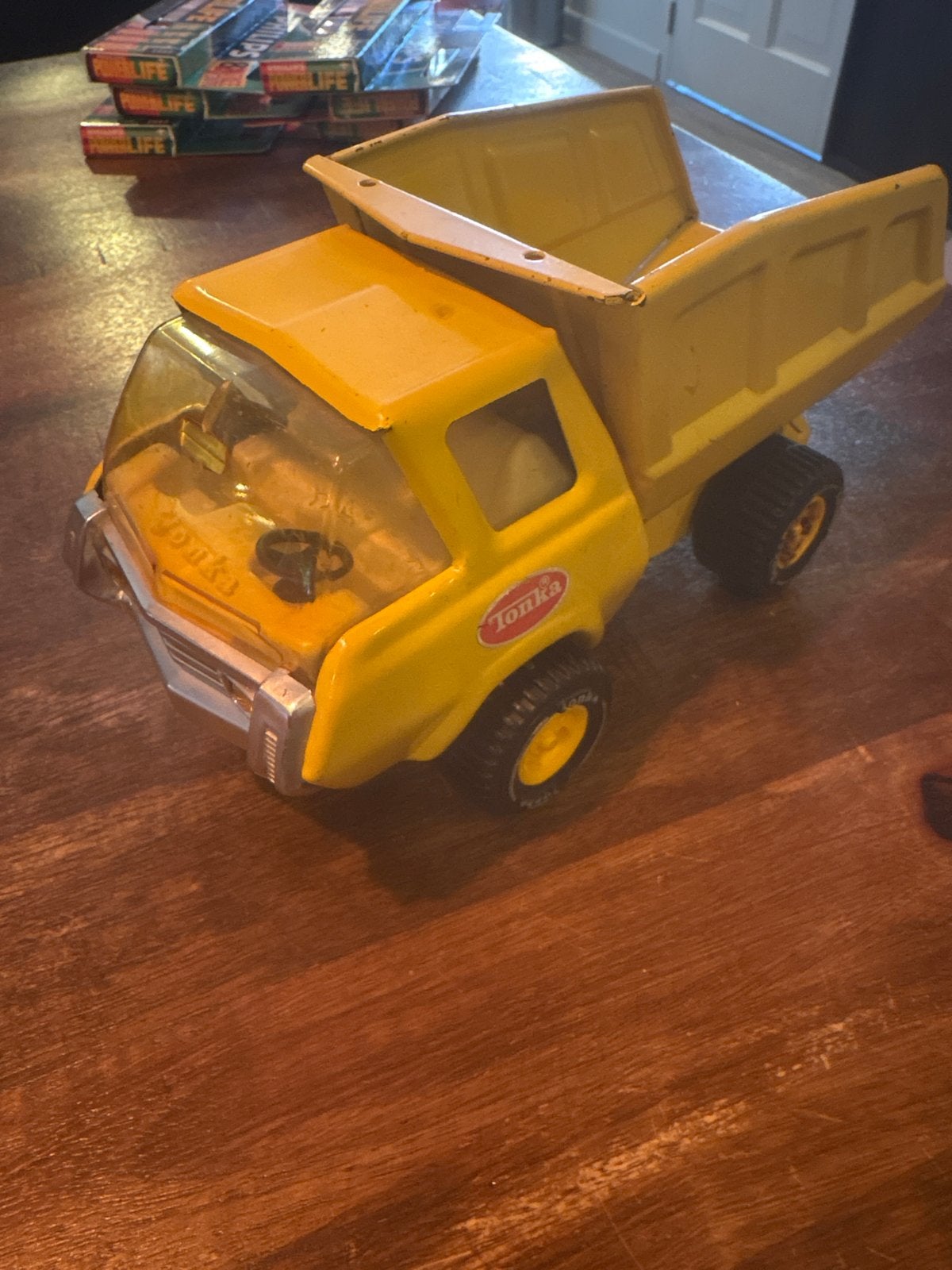 Vintage Tonka Kiepwagen Jaren '70 - Geperst Staal, Ophalen of Verzenden, Gebruikt