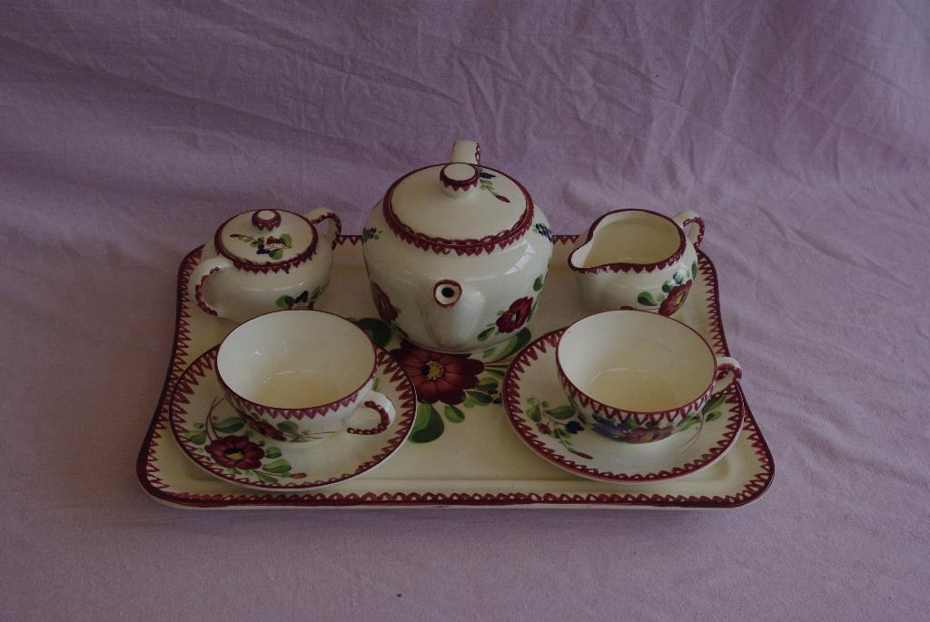 Thee servies voor Twee personen, Antiek en Kunst, Ophalen of Verzenden