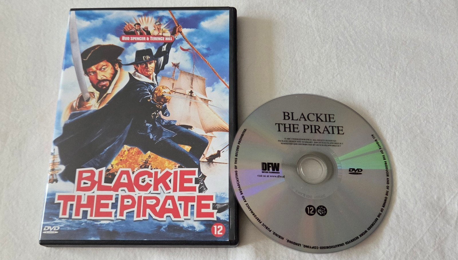 Bud Spencer & Terence Hill Blackie The Pirate Dvd Comedy, Alle leeftijden, Ophalen of Verzenden, Zo goed als nieuw, Actiekomedie