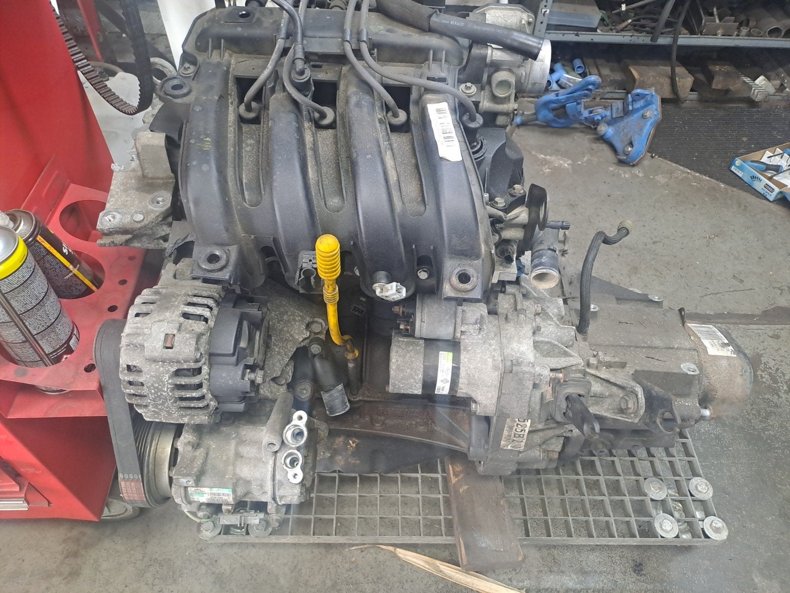 motor renault twingo 1,2 16v   d4f 722 j7, Auto-onderdelen, Ophalen, Gebruikt, Renault