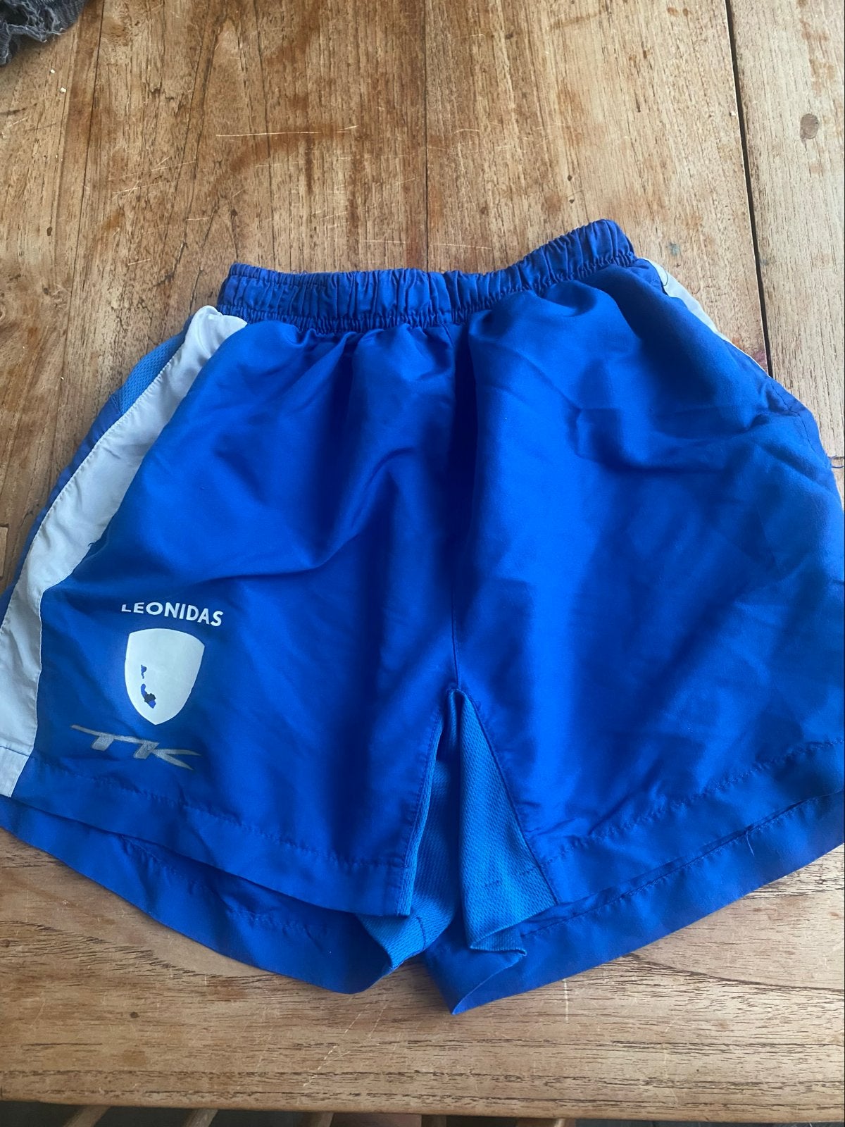 Leonidas Sportbroek Maat 152 - Blauw, Ophalen of Verzenden, Gebruikt, Jongen of Meisje, Sport- of Zwemkleding