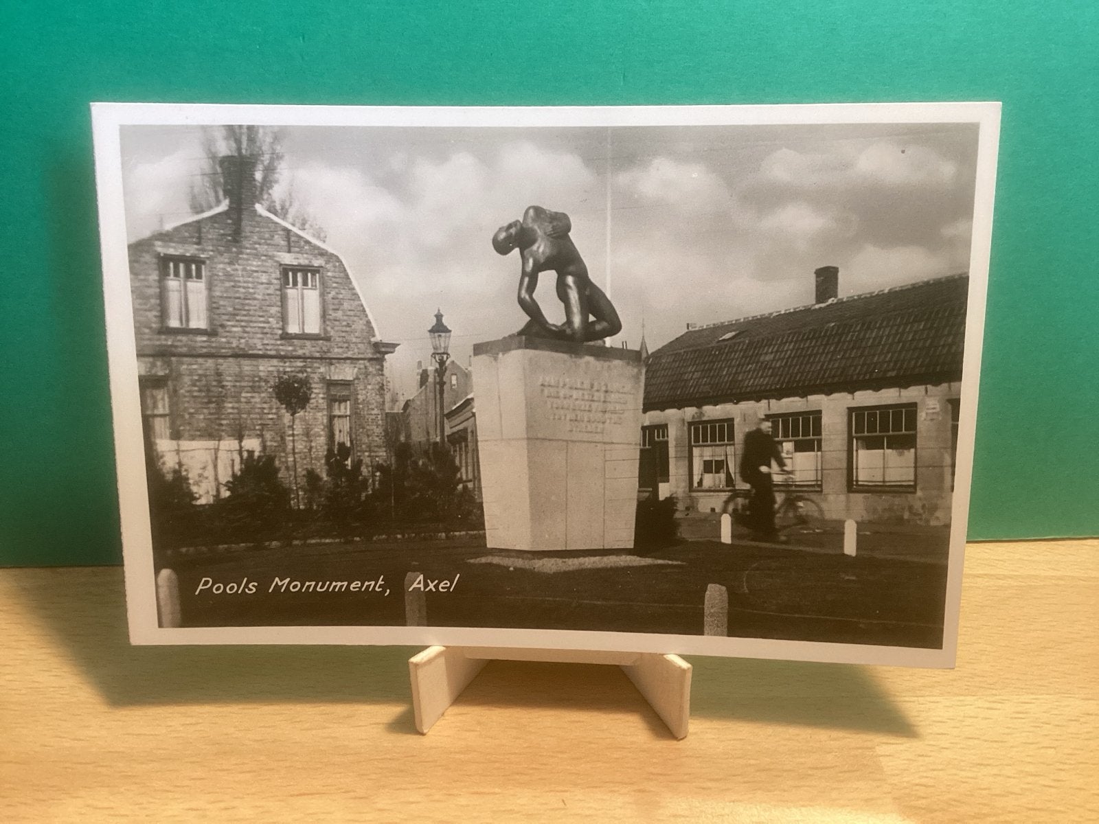 Pools Monument, Axel -  514, Verzamelen, Ansichtkaarten | Nederland, Ophalen of Verzenden, 1940 tot 1960, Ongelopen, Zeeland