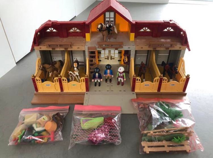 Playmobil Grote Paardenranch 5221 met extra’s, Ophalen, Gebruikt, Complete set