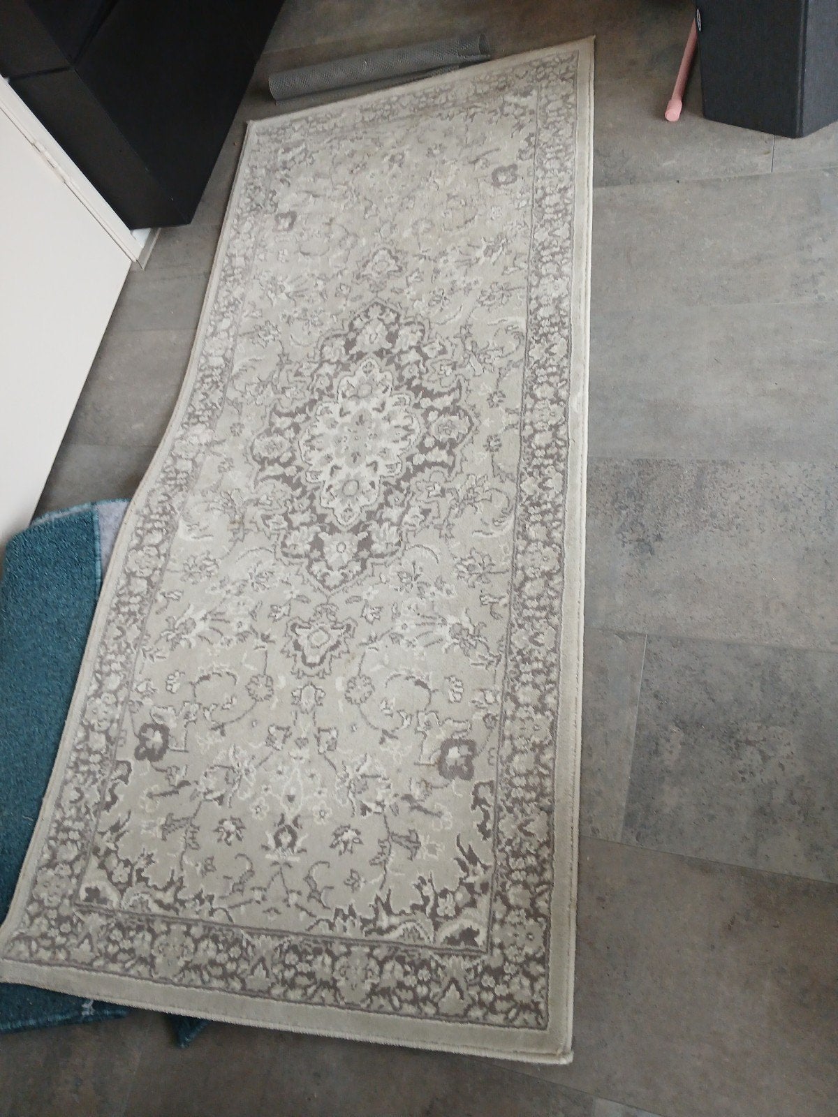 vedbak ikea vloerkleed 80x180, Beige, Zo goed als nieuw, 150 tot 200 cm, Rechthoekig