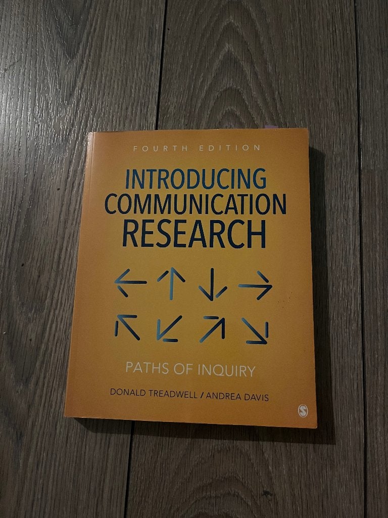 Introducing Communication Research (4th Edition), Ophalen of Verzenden, Zo goed als nieuw, Overige onderwerpen, Donald Treadwell / Andrea Davis