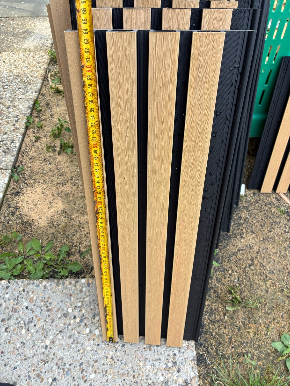 Composiet gevelbekleding Eiken/Zwart - accentstukken, Ophalen, Overige typen, Nieuw, Minder dan 200 cm