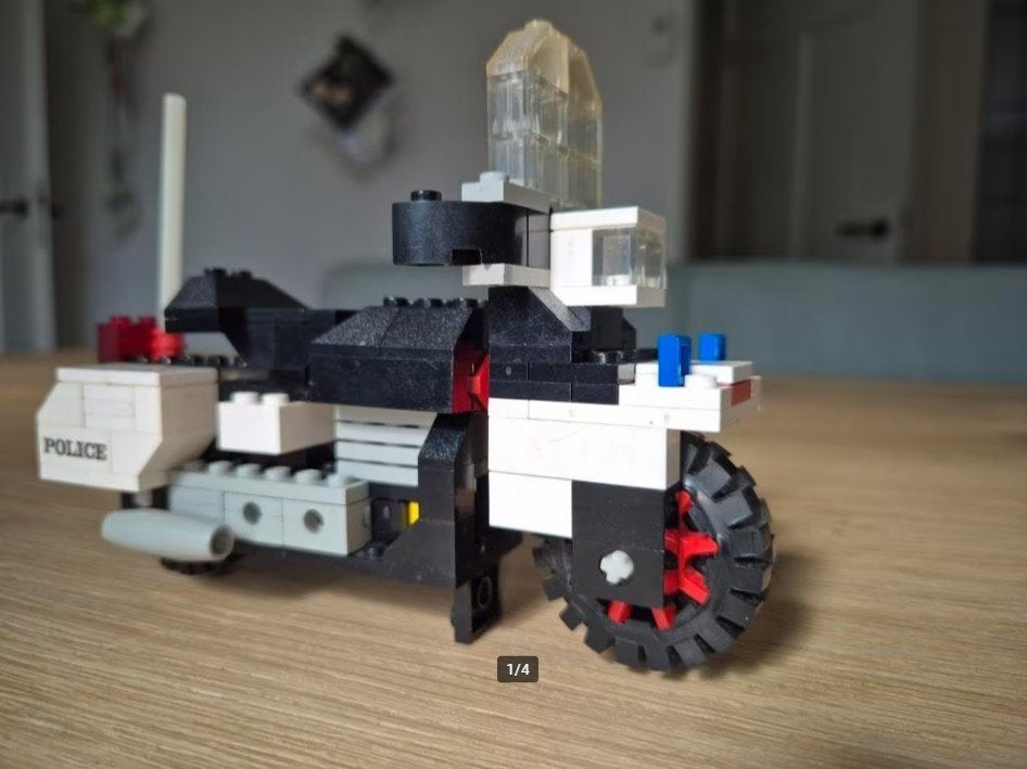 Legoset 394 Politiemotor Harley Davidson 1000 cc, Kinderen en Baby's, Gebruikt, Lego, Compleet, Ophalen of Verzenden
