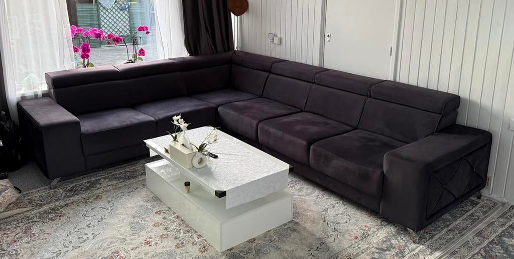 Comfortabele hoekbank - Ruime 6- zits bank, Huis en Inrichting, Banken | Complete zithoeken, Gebruikt, Ophalen of Verzenden
