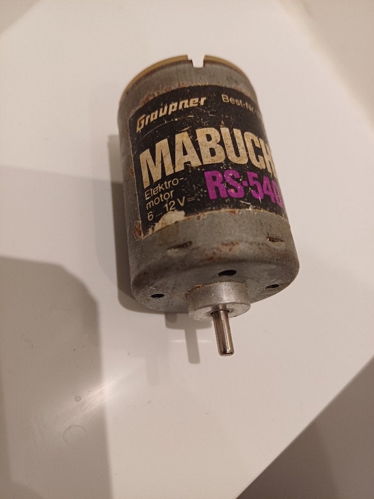 Vintage graupner 1757 motor mabuchi RS 540E 6v -12v, Ophalen of Verzenden, Gebruikt