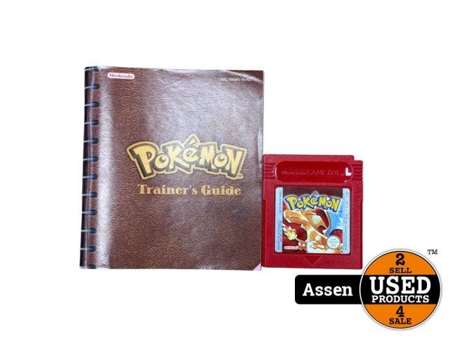 Pokémon Red Version Game Boy Game EUR | Inkt Geschreven, Spelcomputers en Games, Nintendo, Zo goed als nieuw, Support@nintendo.com