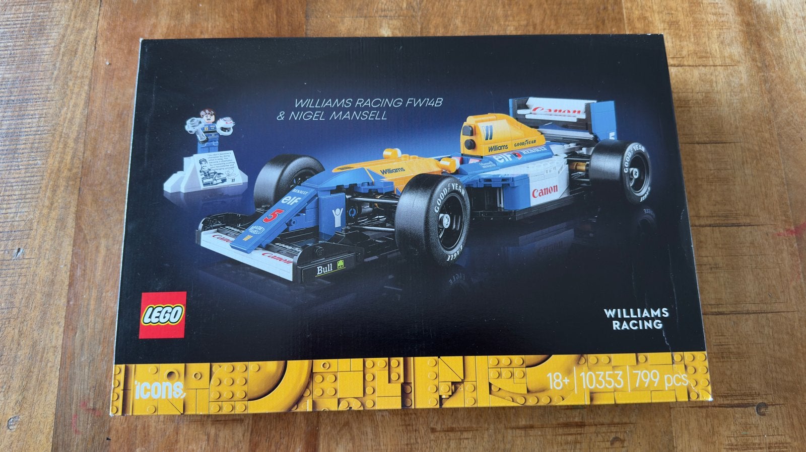 LEGO Icons Williams Racing FW48 & Nigel Mansell, Ophalen of Verzenden, Nieuw