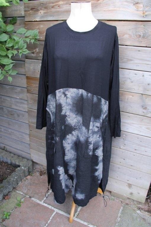 Jurk zwart/ grijs Elsewhere mt XL Vaste prijs, Elsewhere, Zwart, Maat 46/48 (XL) of groter, Ophalen of Verzenden