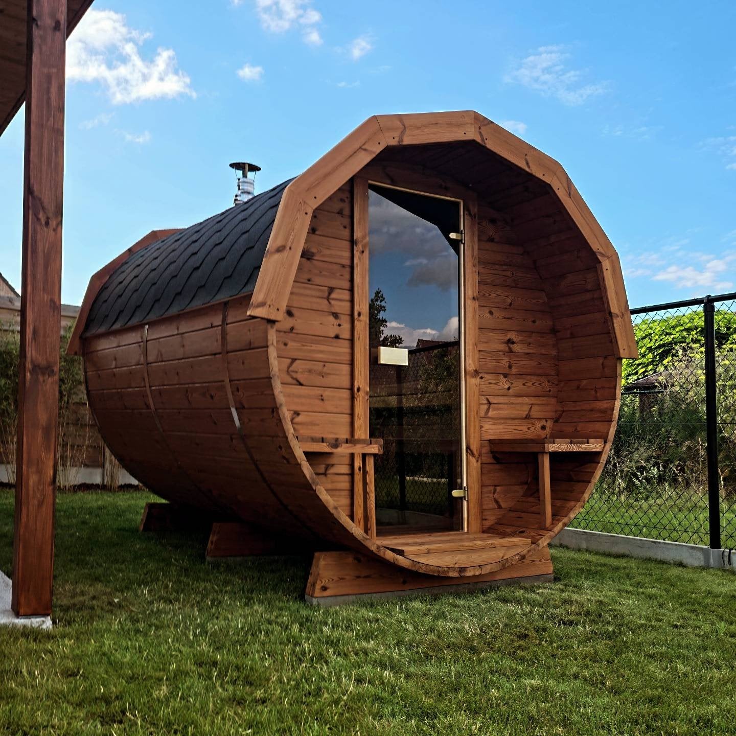 3M Barrel Sauna Gratis Levering en Plaatsing - 10% KORTING, Sport en Fitness, Sauna, Ophalen of Verzenden, Nieuw, Complete sauna