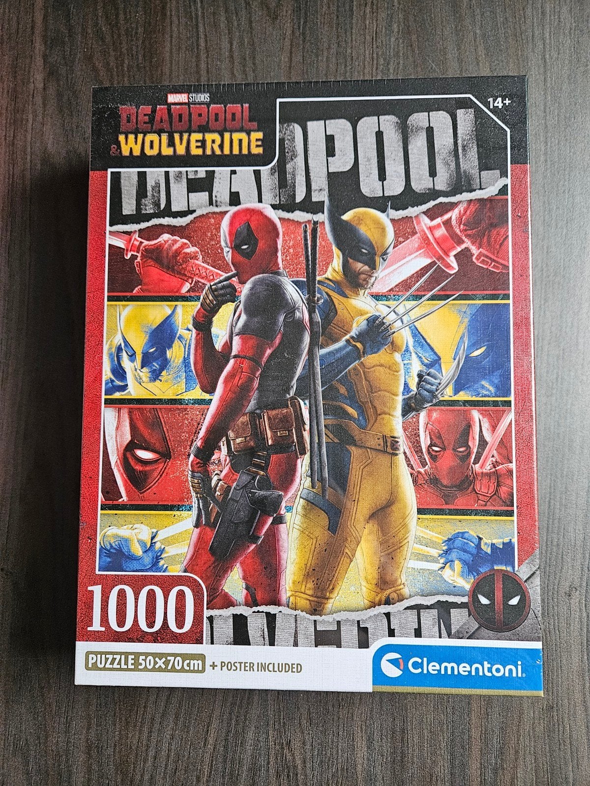 Deadpool & Wolverine puzzel 1000 stukjes Clementoni, Ophalen of Verzenden, 500 t/m 1500 stukjes, Nieuw, Legpuzzel