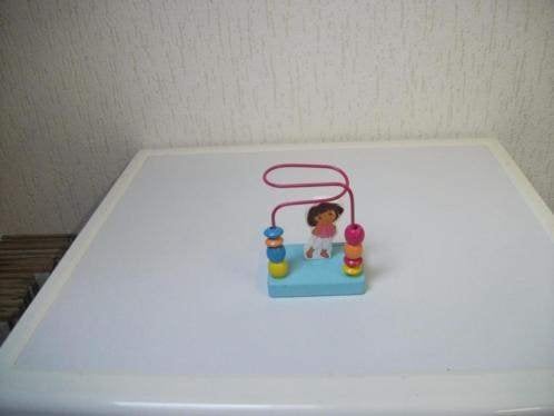 Klein kralenframe Dora, Kinderen en Baby's, Speelgoed | Houten speelgoed, Ophalen of Verzenden, Gebruikt