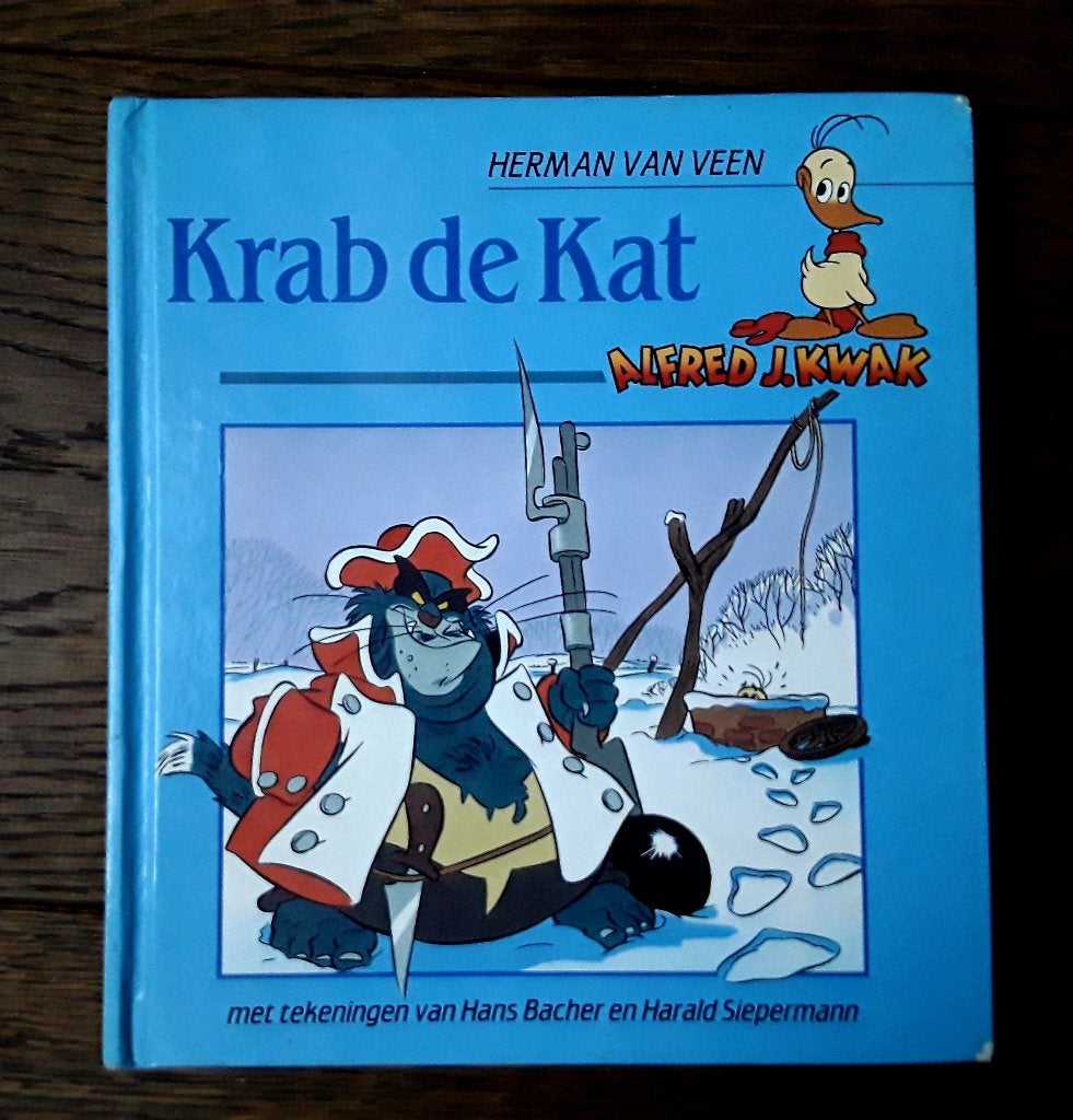 Alfred J. Kwak - Krab de kat - door Herman van Veen, Ophalen of Verzenden, Gelezen, Herman van Veen, Fictie algemeen