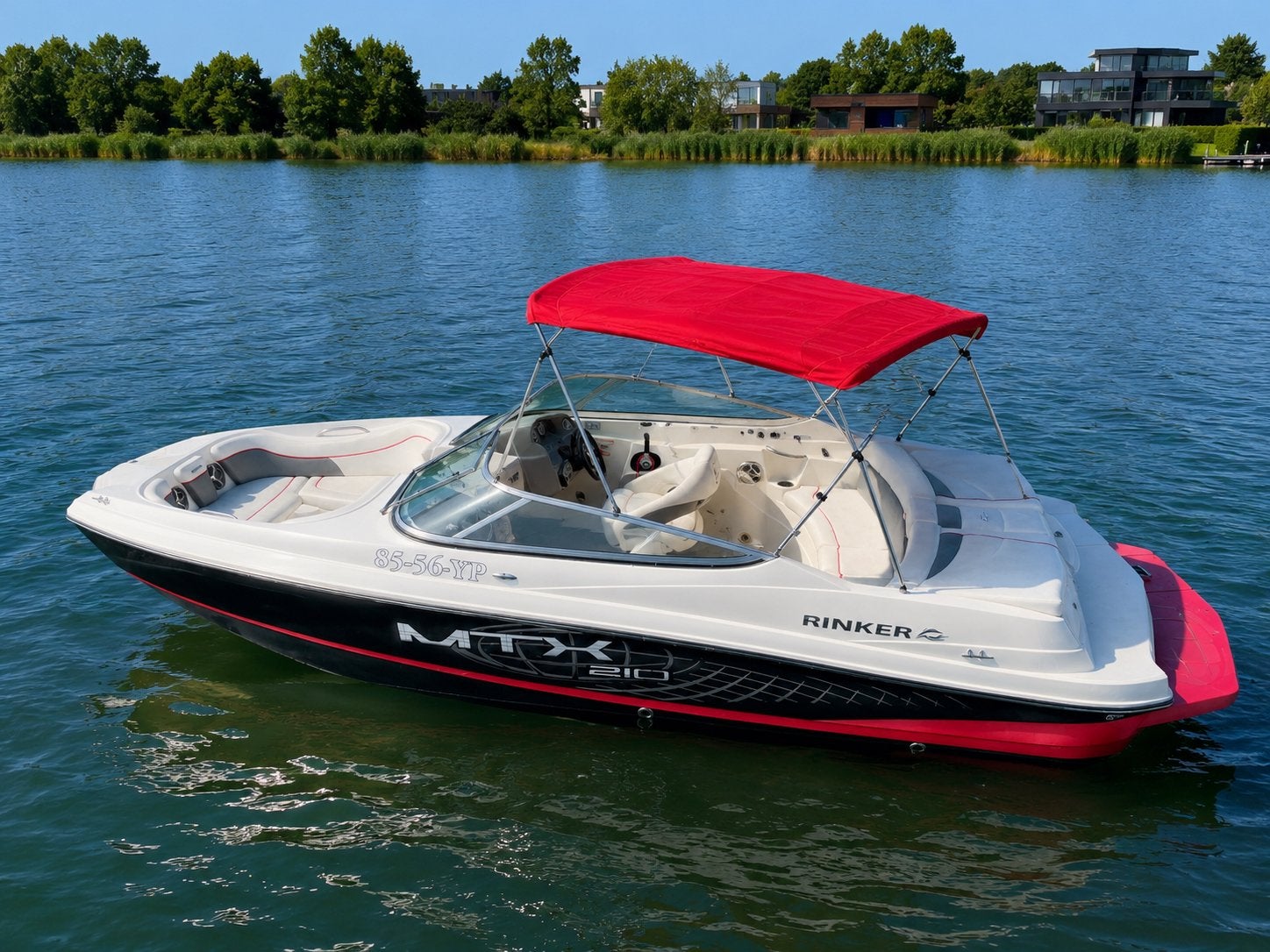 Rinker MTX 210 V8 Wakeboard Waterski Speedboot incl Trailer, Watersport en Boten, Speedboten, Ophalen, Gebruikt, Binnenboordmotor