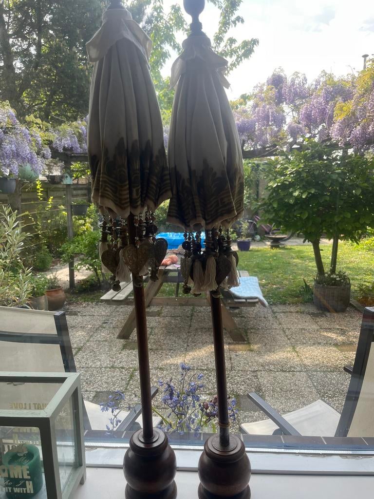 Decoratieve Balinese tafel Parasols - Set van 2, Ophalen of Verzenden