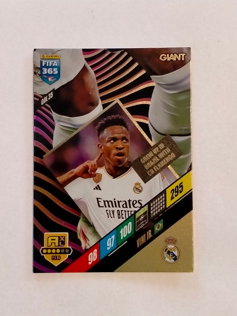 Fifa365 Fifa 365 2024 Adrenalyn Giant Vini Jr. Panini Gol35, Ophalen of Verzenden, Gebruikt