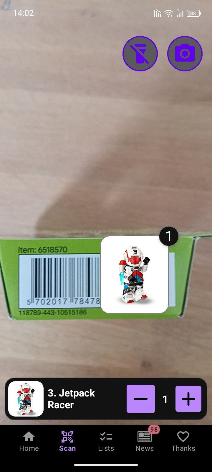 LEGO CMF series 27 Jetpack Racer col27-3, Ophalen of Verzenden, Nieuw, Complete set, Lego