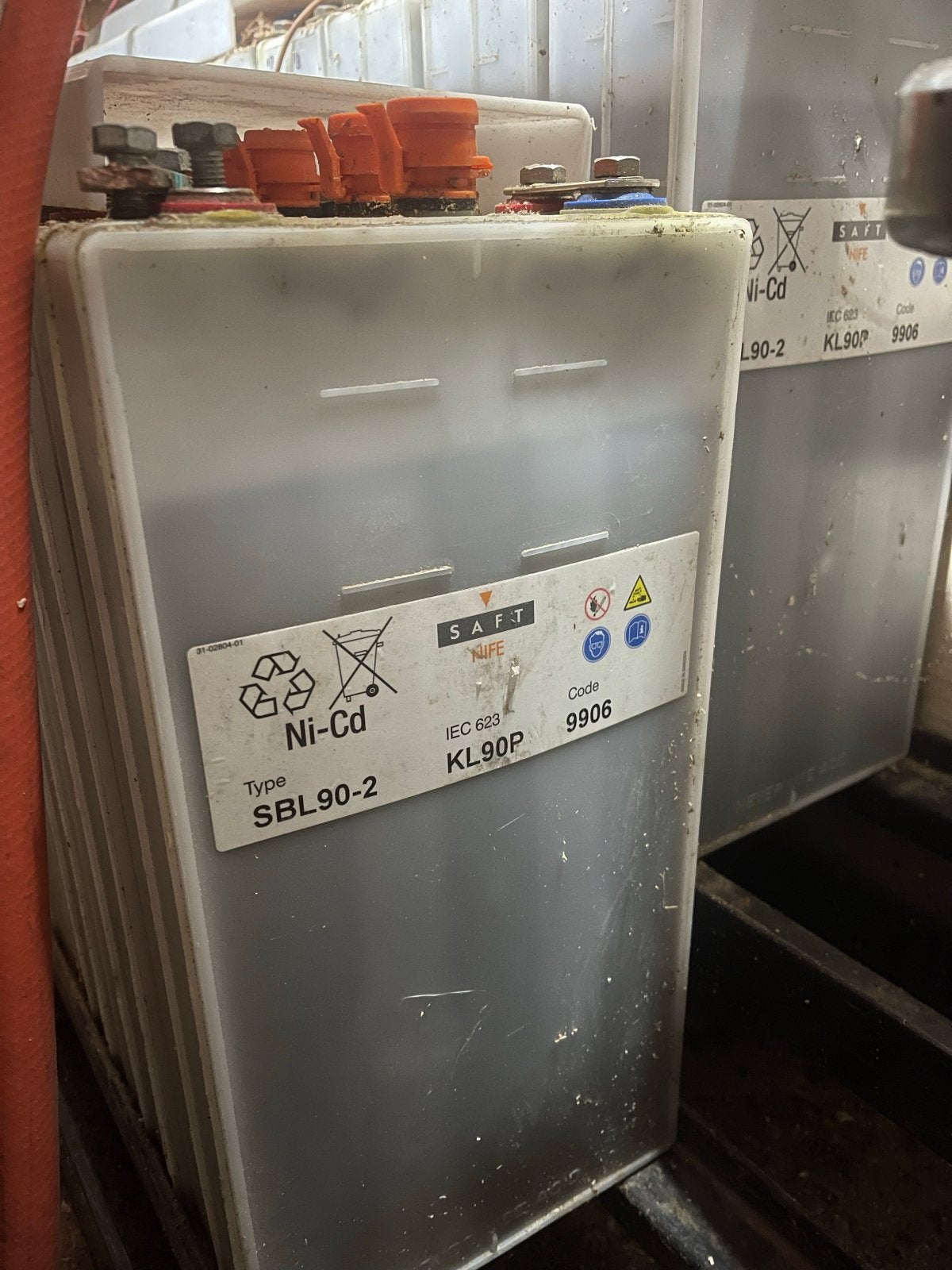 Saft Ni-Cd Accu Cellen - 1.36V, 90Ah, Ophalen of Verzenden, Gebruikt, Oplaadbaar