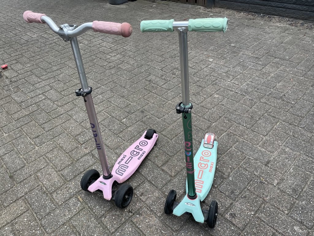 Micro maxi steps - mint groen en roze, Fietsen en Brommers, Steps, Ophalen, Gebruikt, Gewone step, Micro Maxi
