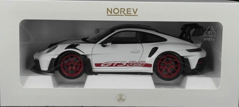 Porsche 911 GT3 RS Weissach '22 Rood / Wit 1/18 NOREV 187373, Verzenden, Nieuw, Auto, Norev