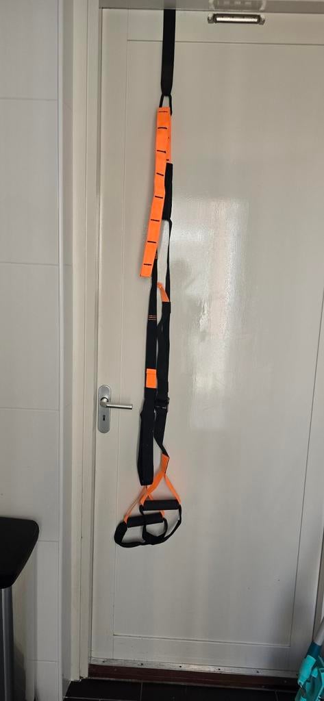 Tunturi Suspension TRX bands zwart met oranje, Sport en Fitness, Fitnessmaterialen, Ophalen of Verzenden, Zo goed als nieuw, Benen