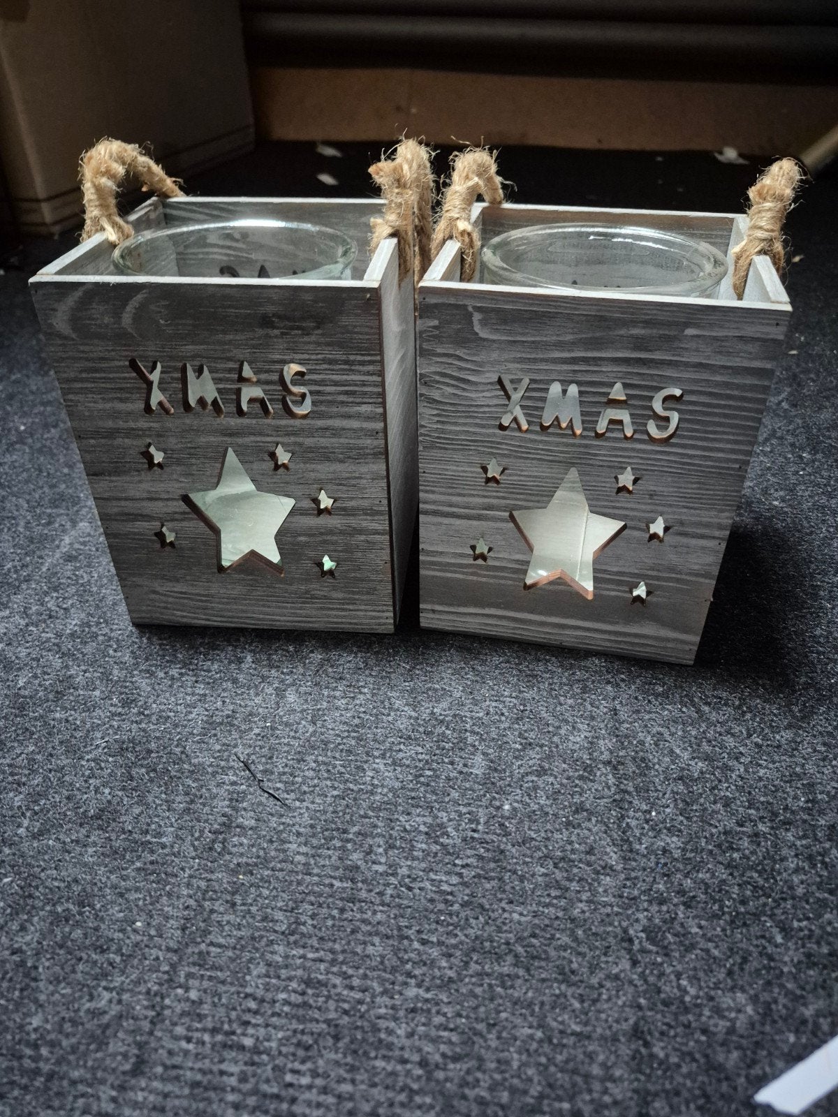 Windlichten / lantaarns / waxinelicht houders xmas, Ophalen