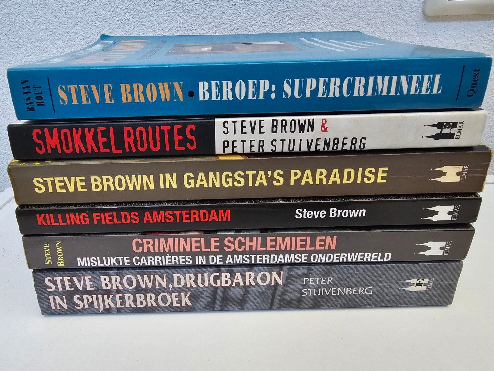 Steve Brown Misdaadboeken Collectie - 6 Stuks, Ophalen of Verzenden, Gelezen