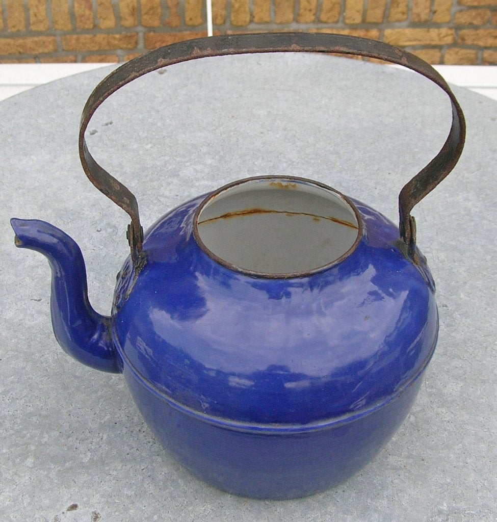 Ketel kobaltblauw, Ophalen of Verzenden