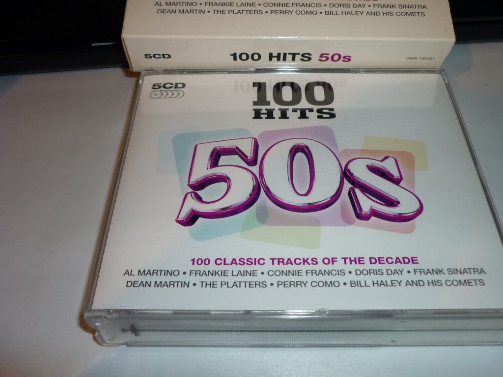 100 Hits 50s - 5CD Boxset met 100 Classic Tracks, Boxset, Ophalen of Verzenden, Zo goed als nieuw, Pop