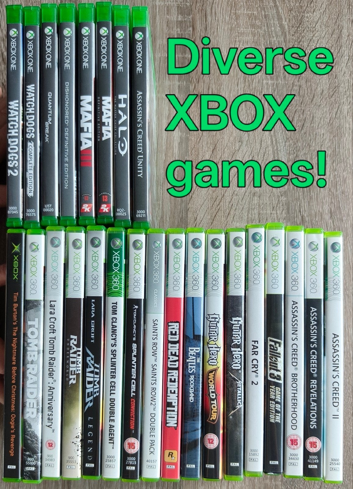 Diverse XBOX 360 en XBOX One games (zie omschrijving), Spelcomputers en Games, Avontuur en Actie, Gebruikt, Vanaf 18 jaar, 1 speler