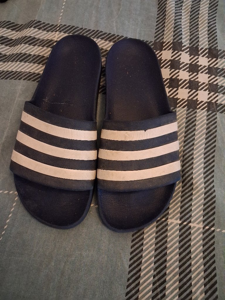 Slippers Adidas Maat 43, Slippers, Blauw, Ophalen of Verzenden, Adidas