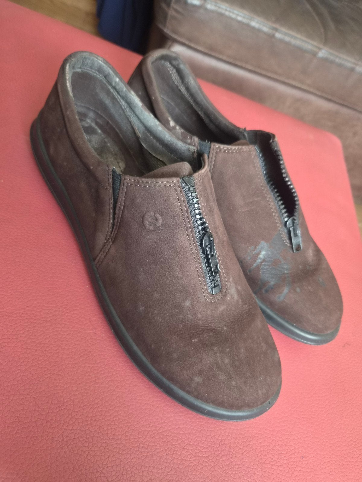 ECCO schoenen maat 42 - Comfortabele instappers, Bruin, Instappers, ECCO, Ophalen of Verzenden