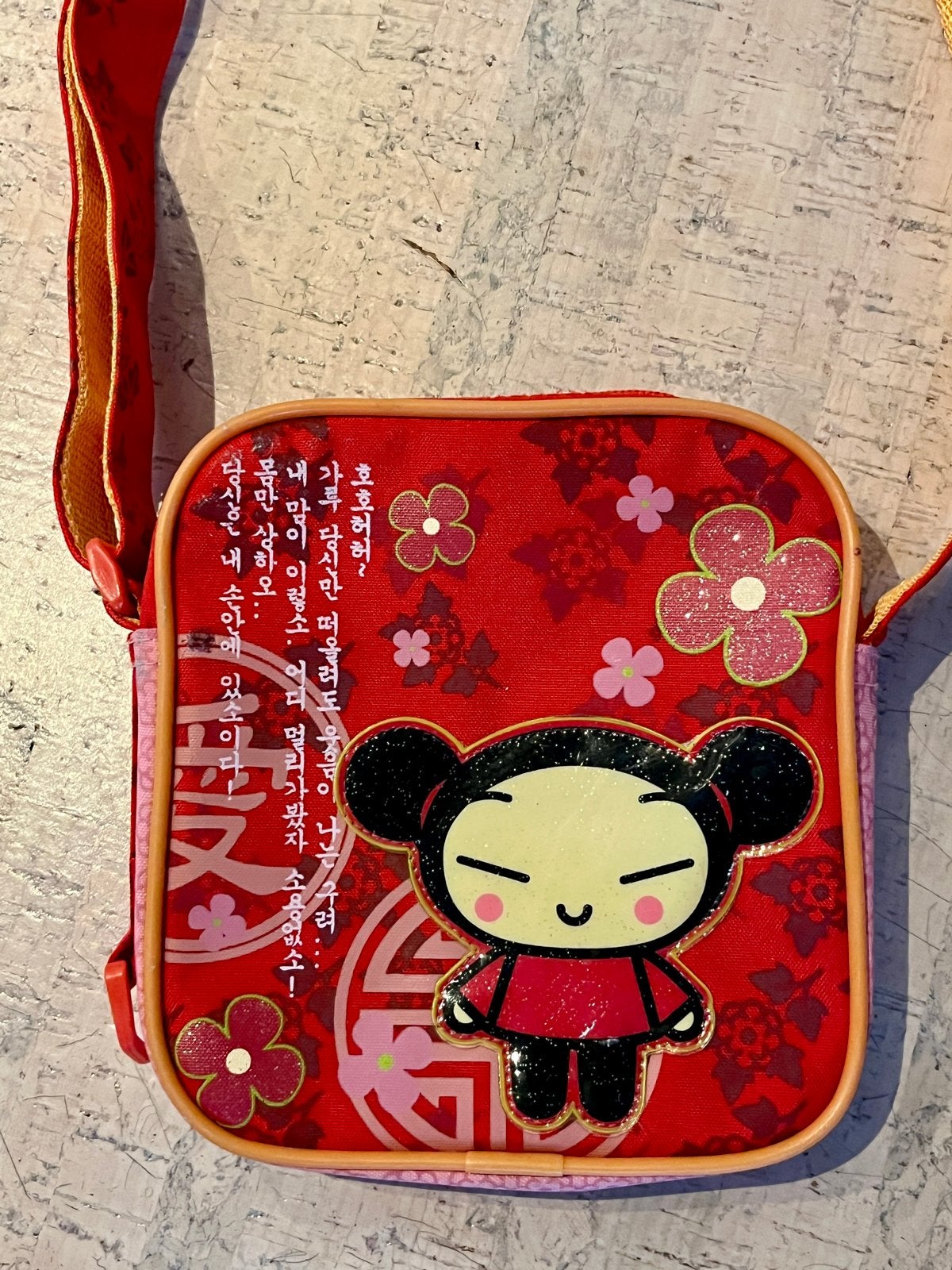 Leuke Pucca Funny Love schoudertas Vooz - Rood, Ophalen of Verzenden, Zo goed als nieuw, Rood, Overige merken
