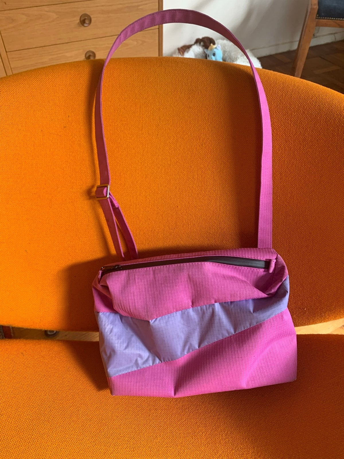 Roze en paarse BUM BAG  van  SUSAN BIJL- Zo goed als nieuw, Ophalen of Verzenden, Zo goed als nieuw, Roze, Schoudertasje