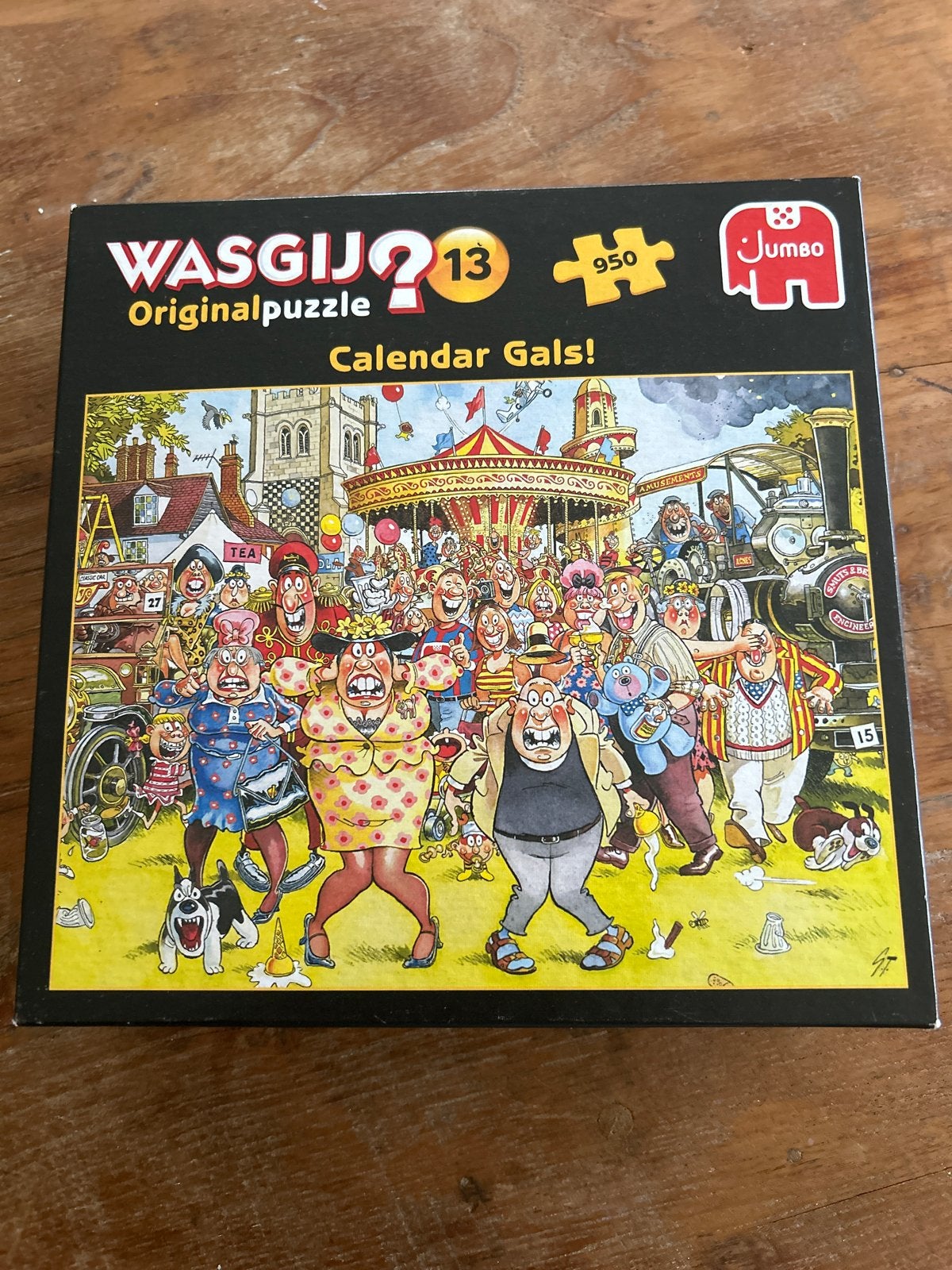 Wasgij Originalpuzzel 13: Calendar Gals! 950 stukjes, Ophalen, 500 t/m 1500 stukjes, Zo goed als nieuw, Legpuzzel