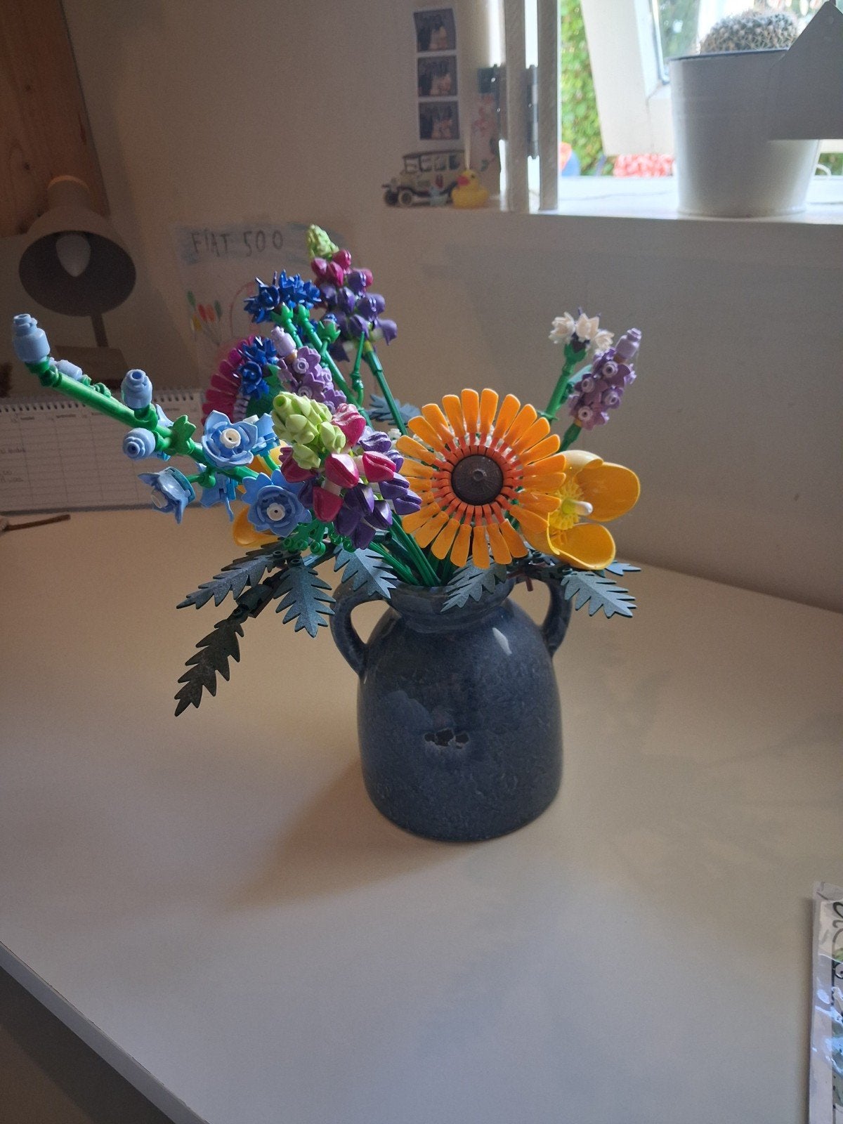 Lego bloemen (zonder vaas), Ophalen