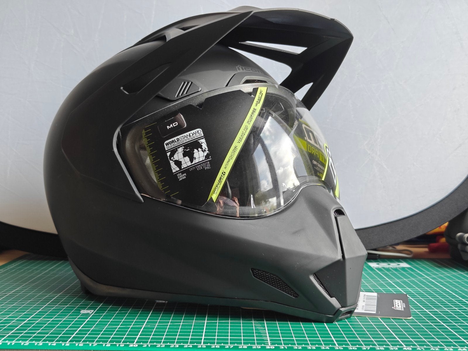 Icon variant pro motorhelm, Motoren, M, Dames, Ophalen of Verzenden, Integraalhelm