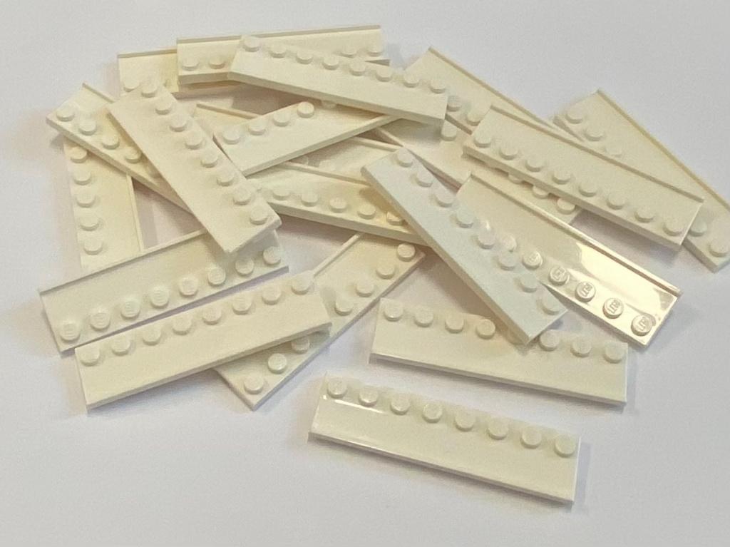 Partij 20x nieuwe 2x8 lego rail plaatjes in diverse kleuren, Overige thema's, Lego, Nieuw, Ophalen of Verzenden