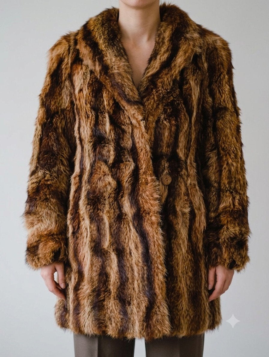 Bontjas voor dames - Echt bont, Ophalen of Verzenden, Bruin