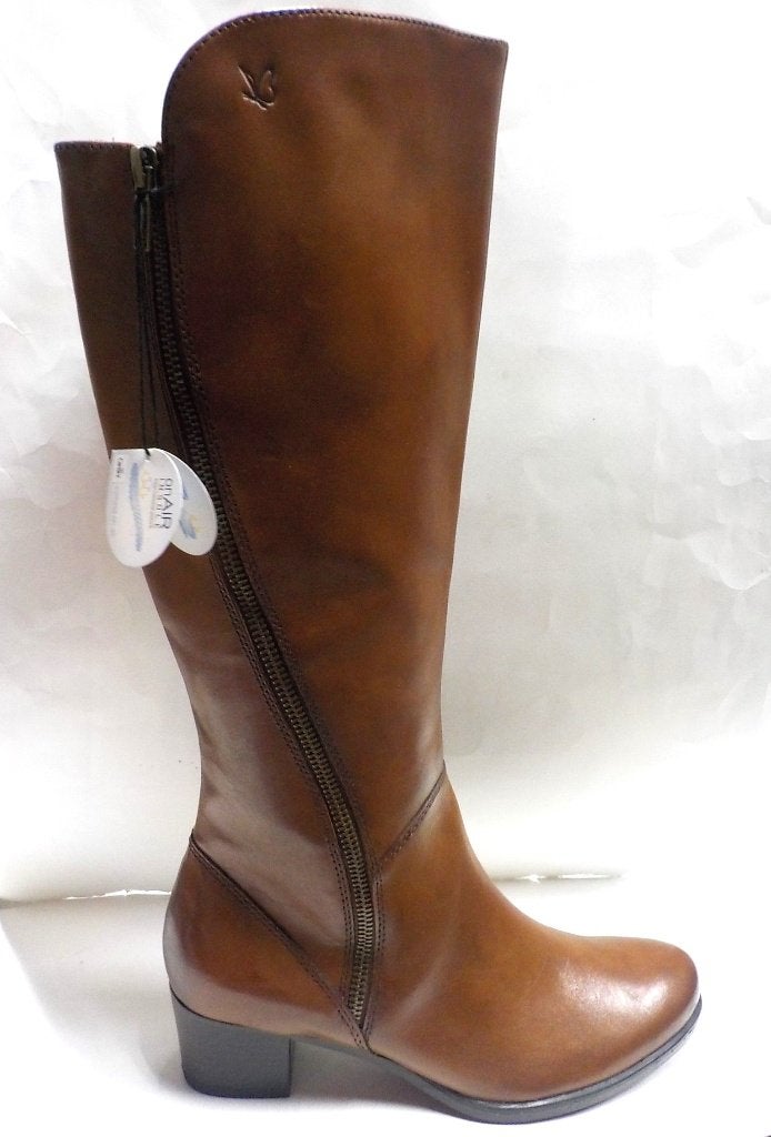 Cognac kleur laarzen Caprice 40, Hoge laarzen, Bruin, Info@wortmann.com, Nieuw