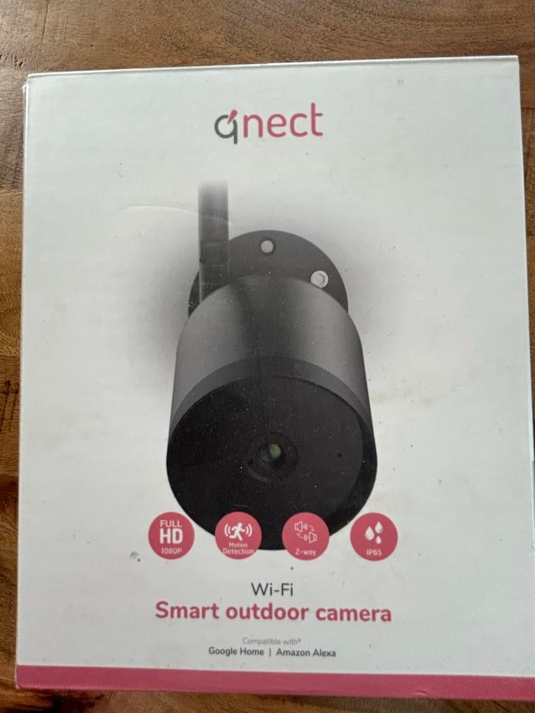 Qnect Smart Outdoor Camera Full HD 1080P, Ophalen of Verzenden, Nieuw, Buitencamera
