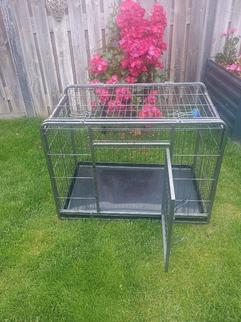 Te koop zeer stevige metalen Bench, Ophalen, Zo goed als nieuw