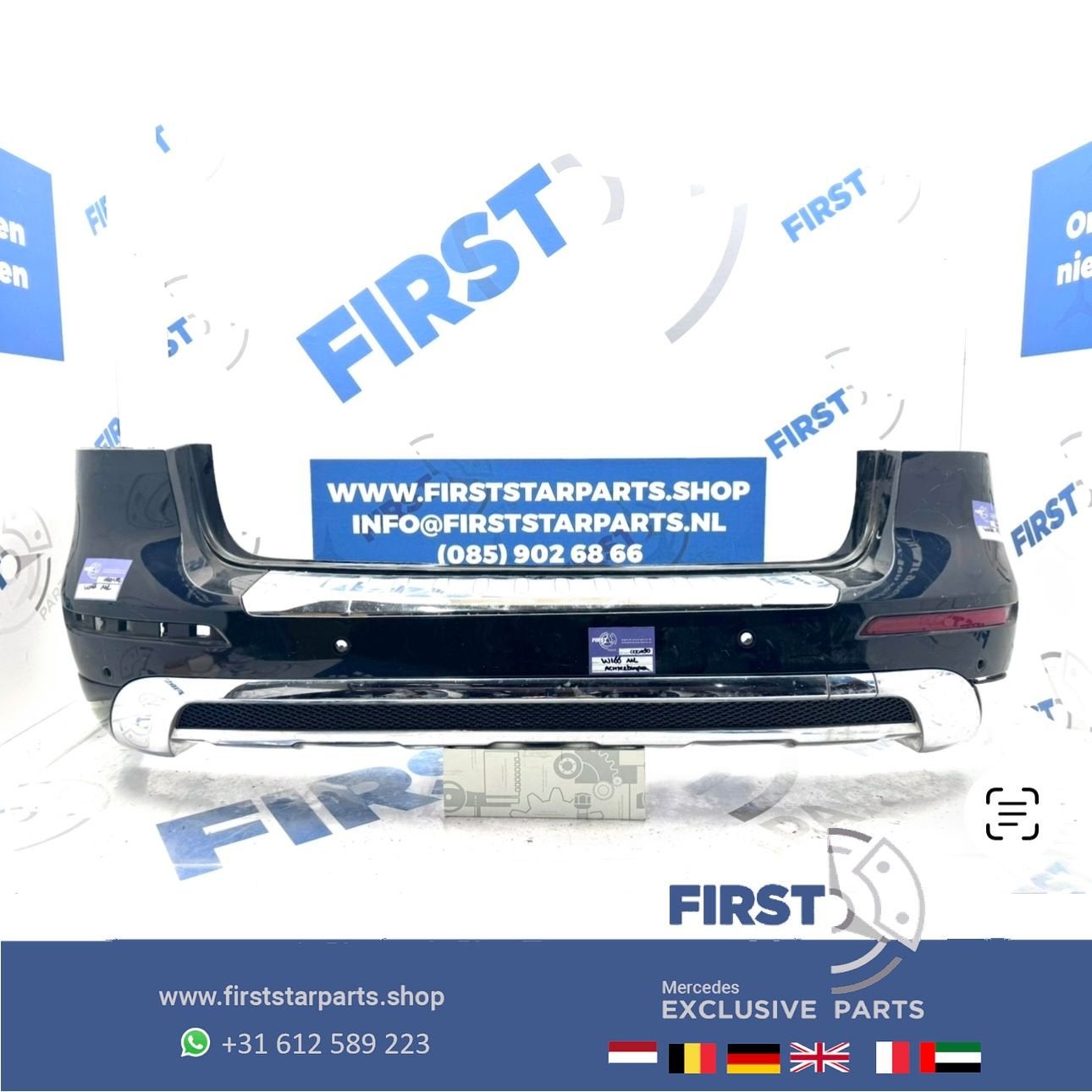 BUMPER W166 ML Achterbumper A1668850053 origineel Mercedes +, Gebruikt, -, Ophalen of Verzenden, Achter