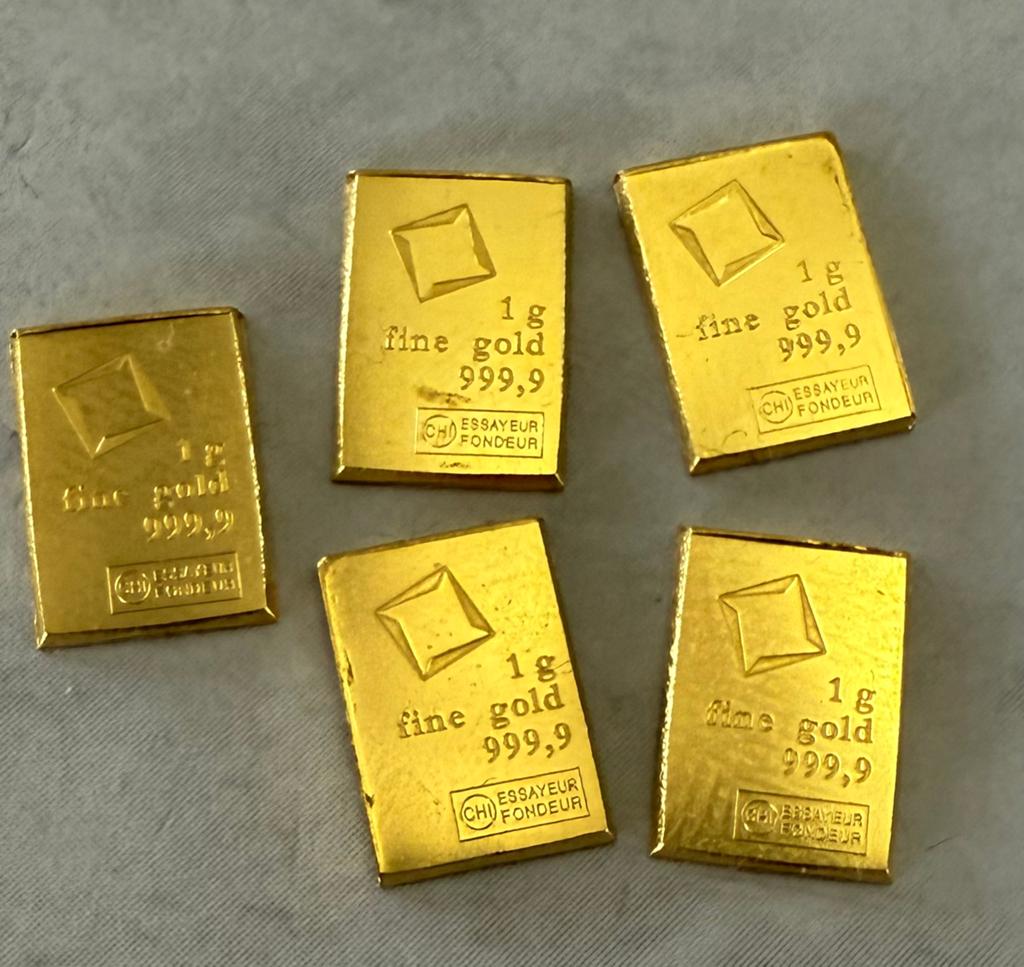 1 gram Goud Baartje Valcambi / LBMA / Goud 9999, Ophalen of Verzenden, Goud